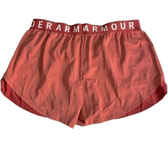 NWT UNDER ARMOUR RED DOUBLE LINED ATHLETIC SHORTS SIZE 2XL - Picture 2 of 5